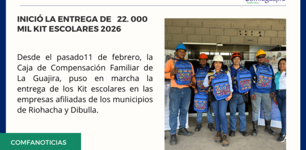 Inició la entrega de   22. 000 mil Kit Escolares 2026