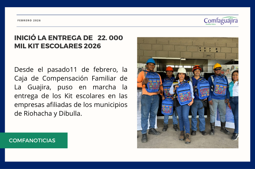 NOTICIAS COMFAGUAJIRA KITS